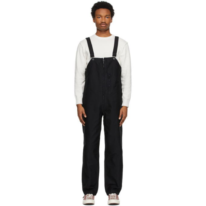 BEAMS PLUS Black Garment-Dyed Mil Overalls Beams Plus