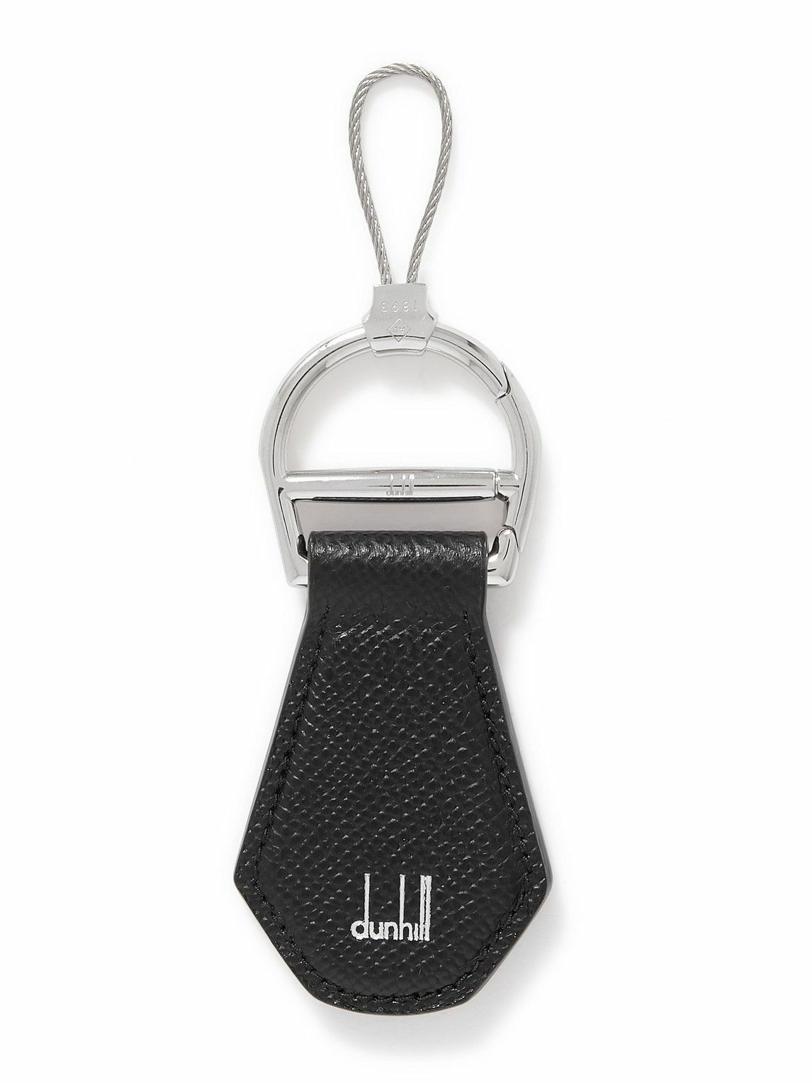Dunhill - Logo-Embossed Textured-Leather Key Fob Dunhill