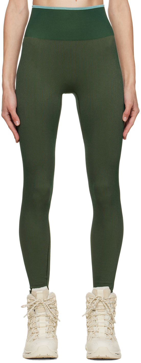 Outdoor Voices Green Cropped Leggings