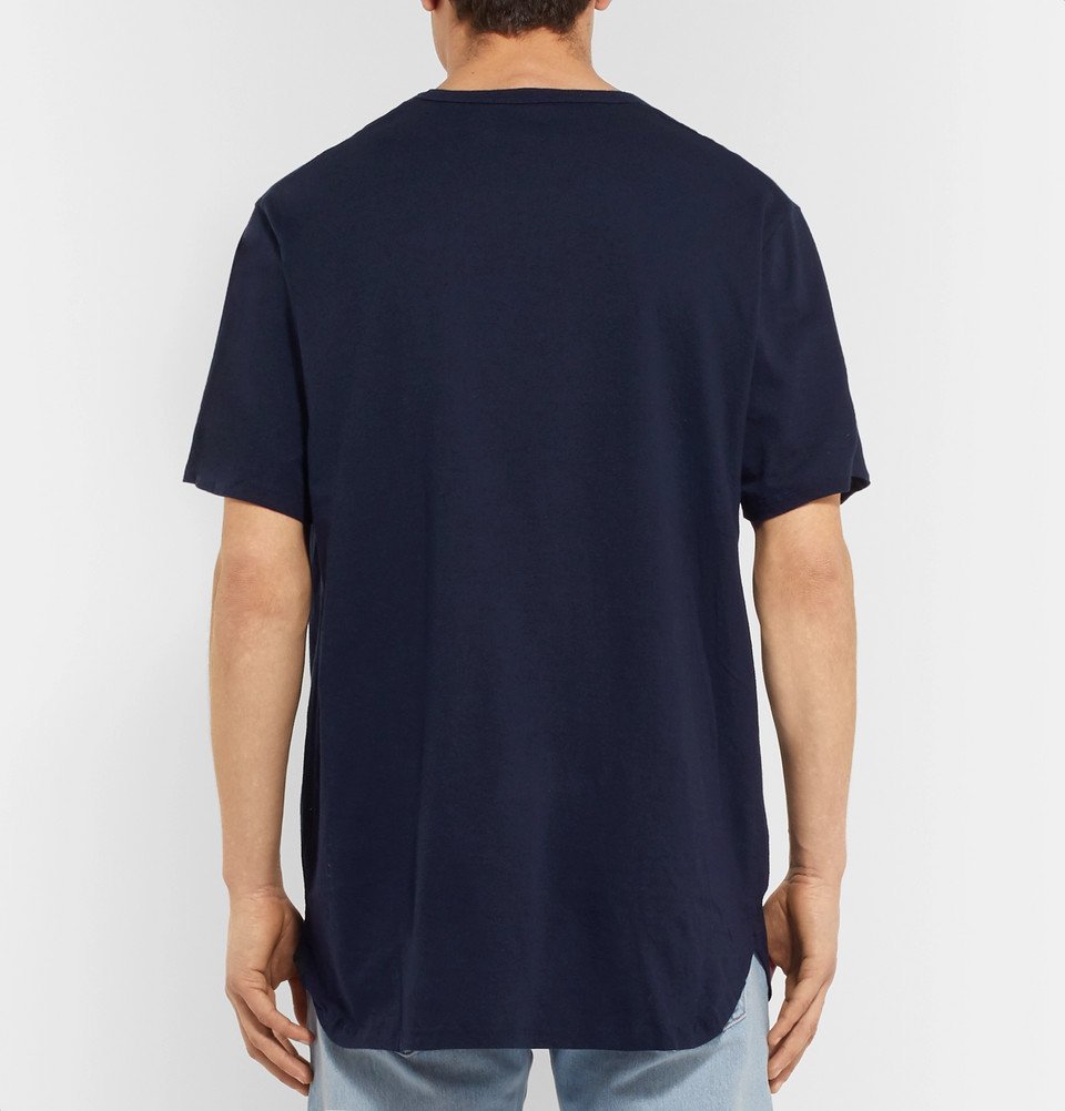 nonnative - Logo-Embroidered Cotton-Jersey T-Shirt - Navy Nonnative