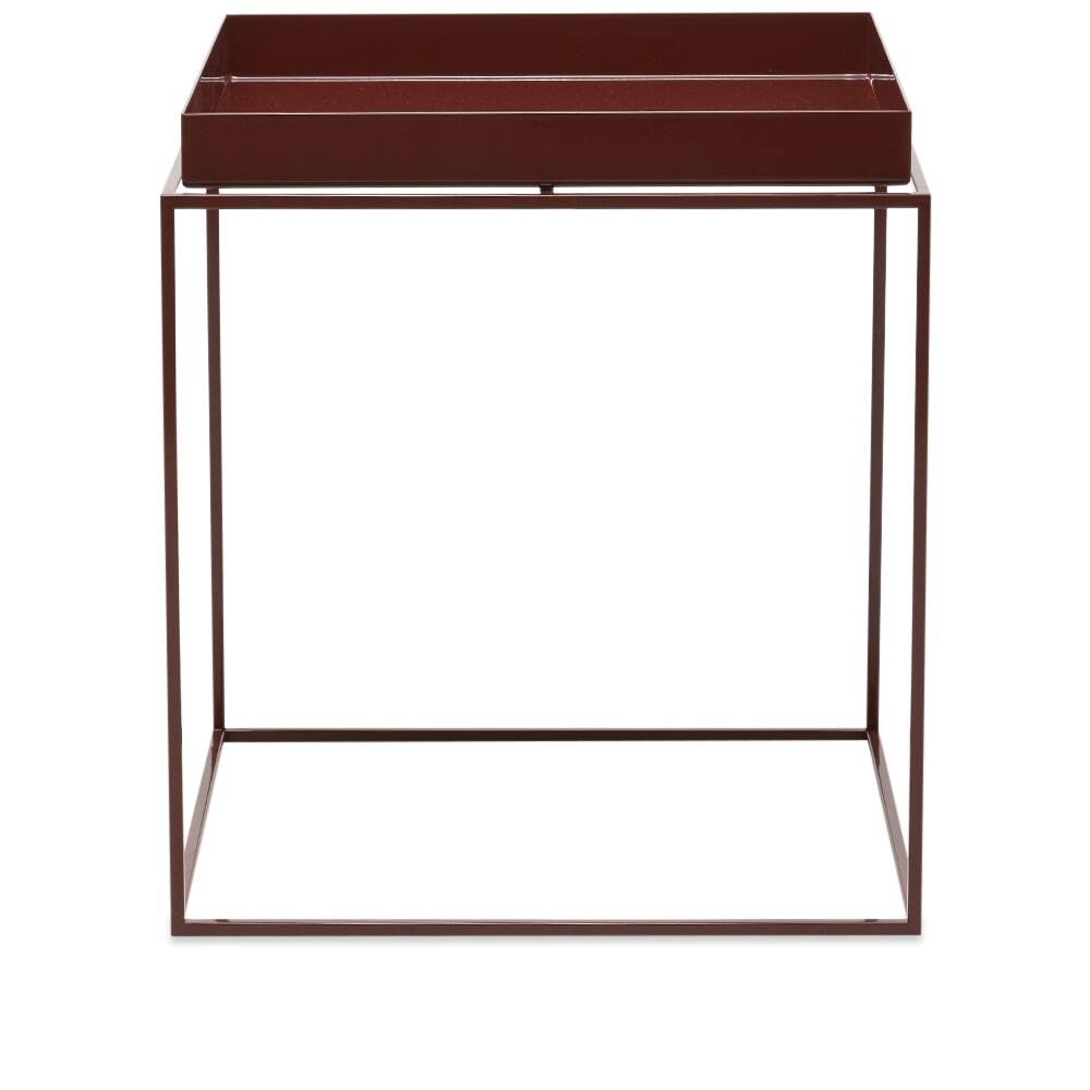 HAY Tray Side Table Medium in Chocolate HAY