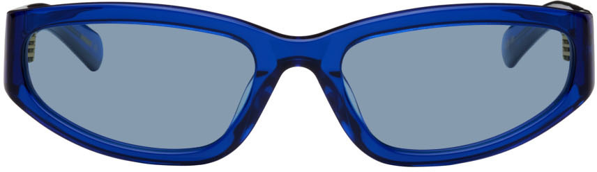 Photo: FLATLIST EYEWEAR Blue Veneda Carter Edition Daze Sunglasses