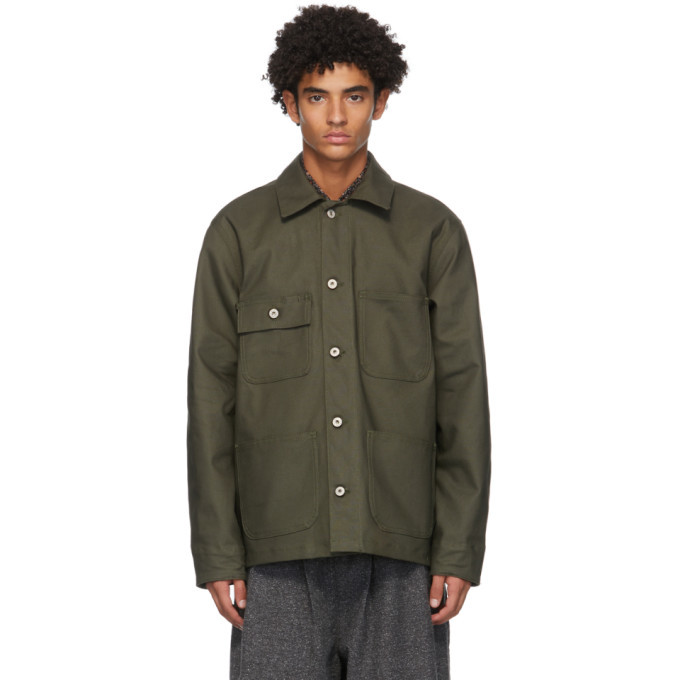 khaki chore coat