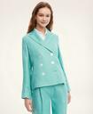 Brooks Brothers Women's Relaxed Linen Jacket | Green