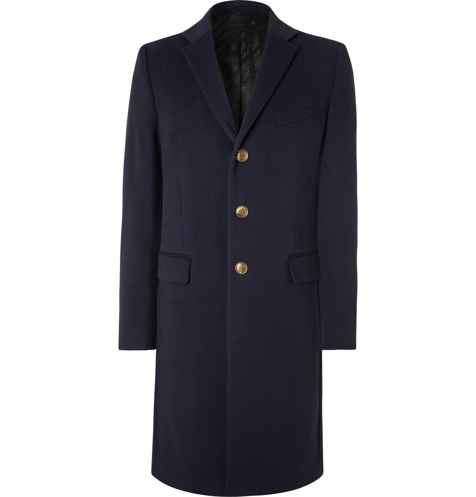 Givenchy - Wool and Cashmere-Blend Overcoat - Blue Givenchy