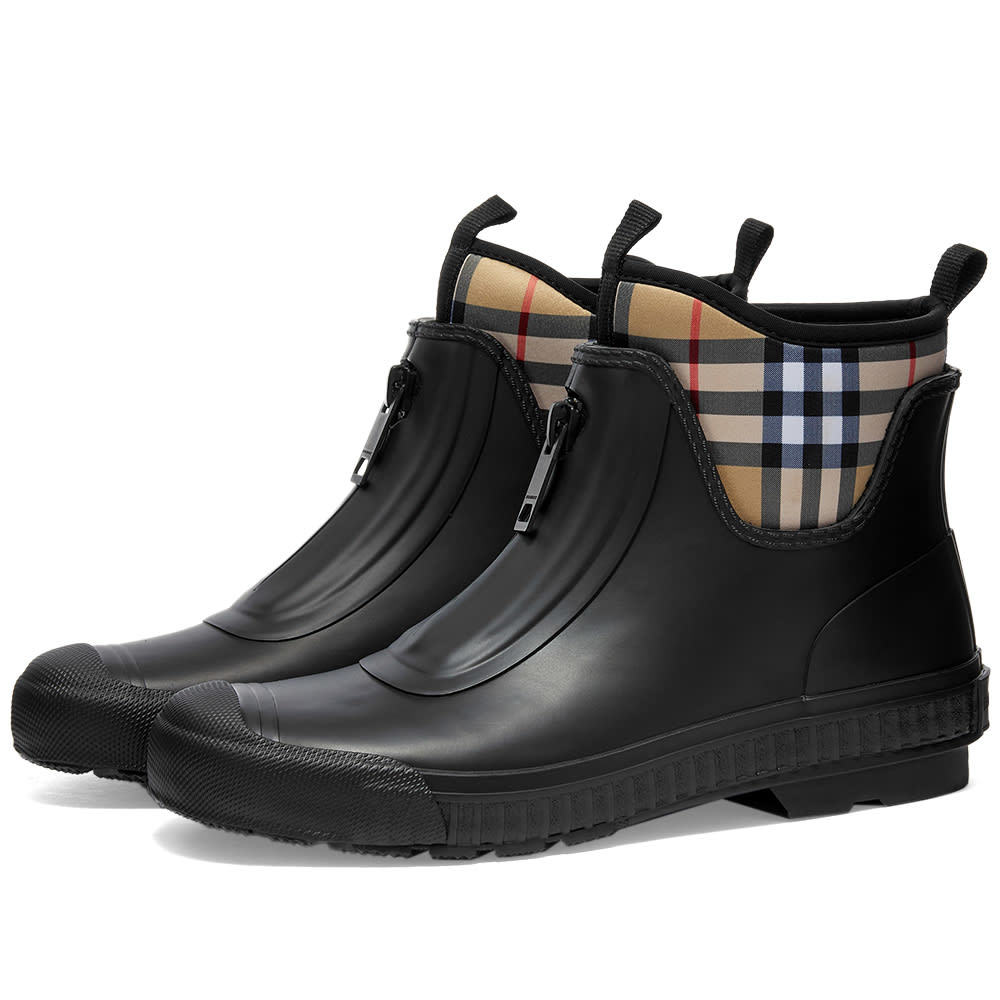 Burberry Checked Rain Boot Burberry