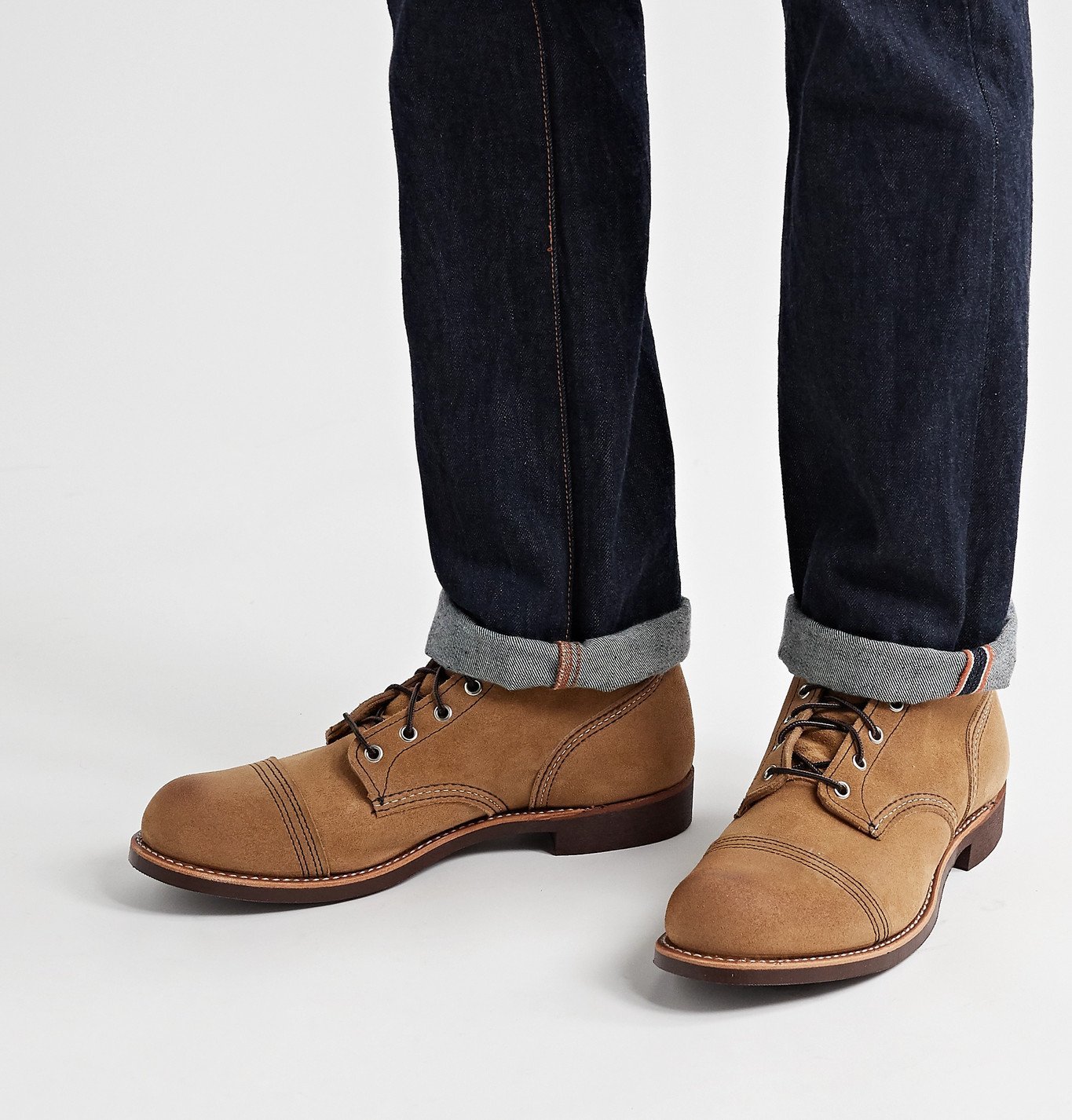 Red Wing Shoes - Iron Ranger Roughout Suede Boots - Brown Red Wing Shoes