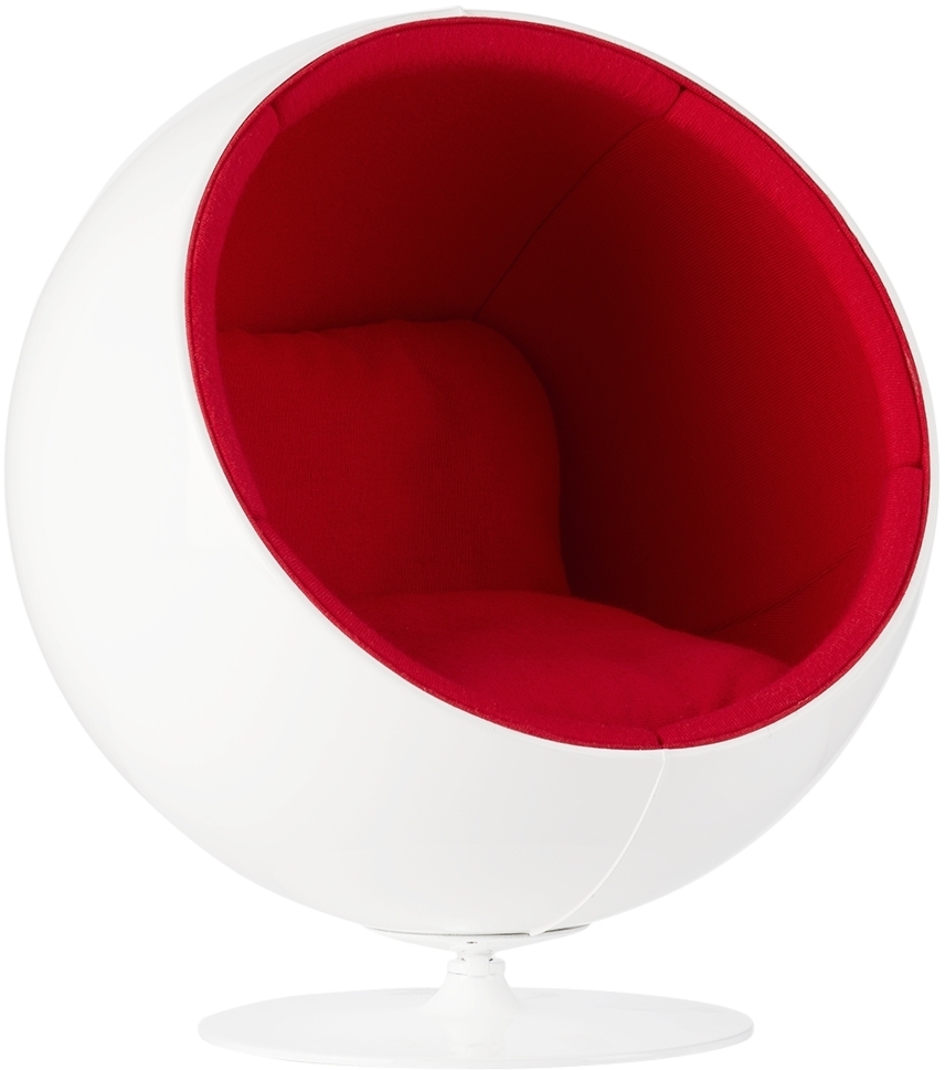 Vitra White Ball Chair Miniature Vitra
