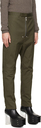 Rick Owens Khaki Bela Astaires Long Trousers
