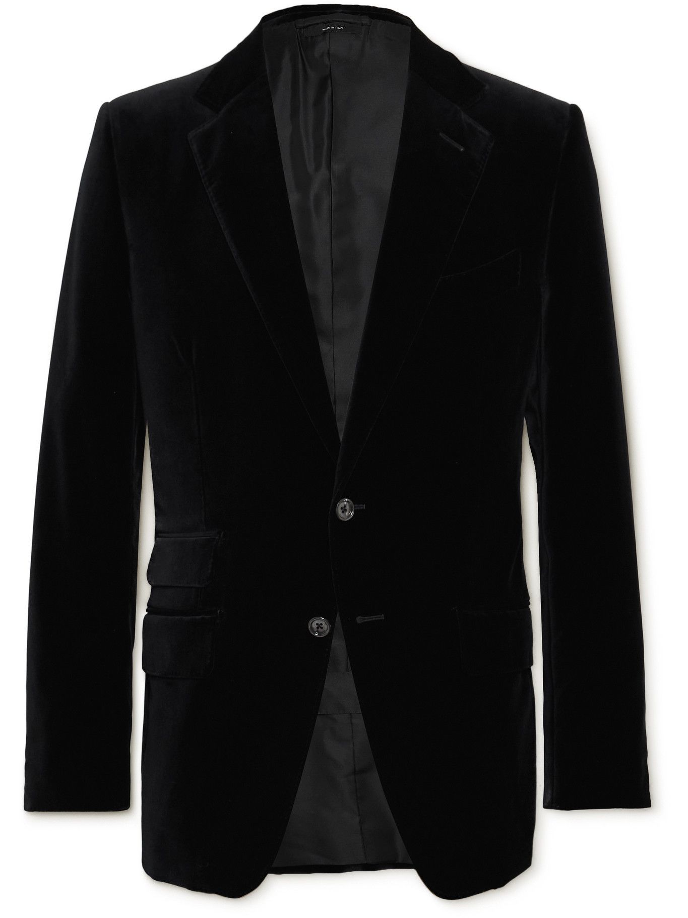 TOM FORD - O'Connor Slim-Fit Cotton-Velvet Blazer - Black TOM FORD