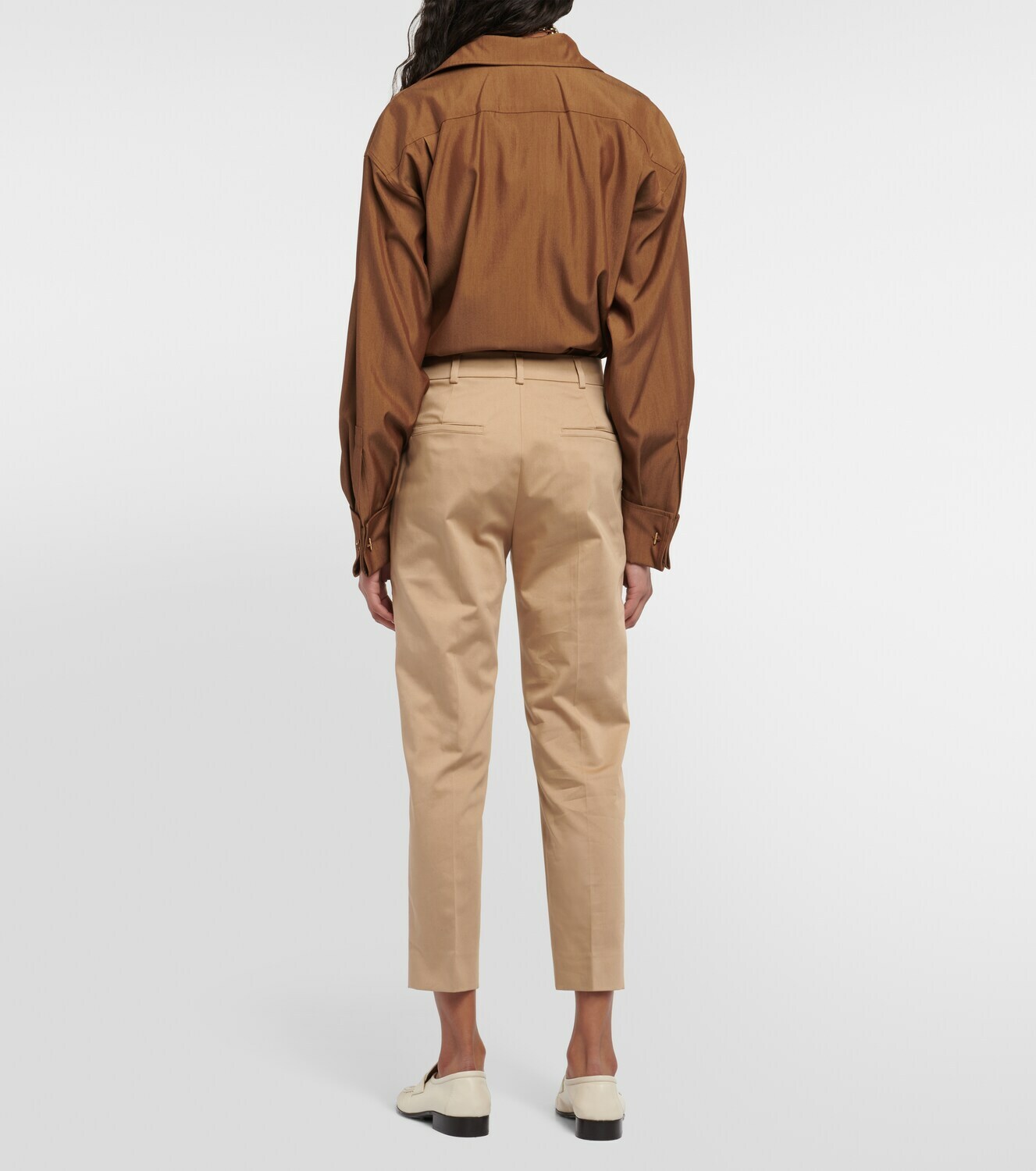 Max Mara - Lince slim cotton pants Max Mara