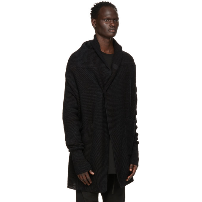 Julius Black Shawl Collar Cardigan Julius