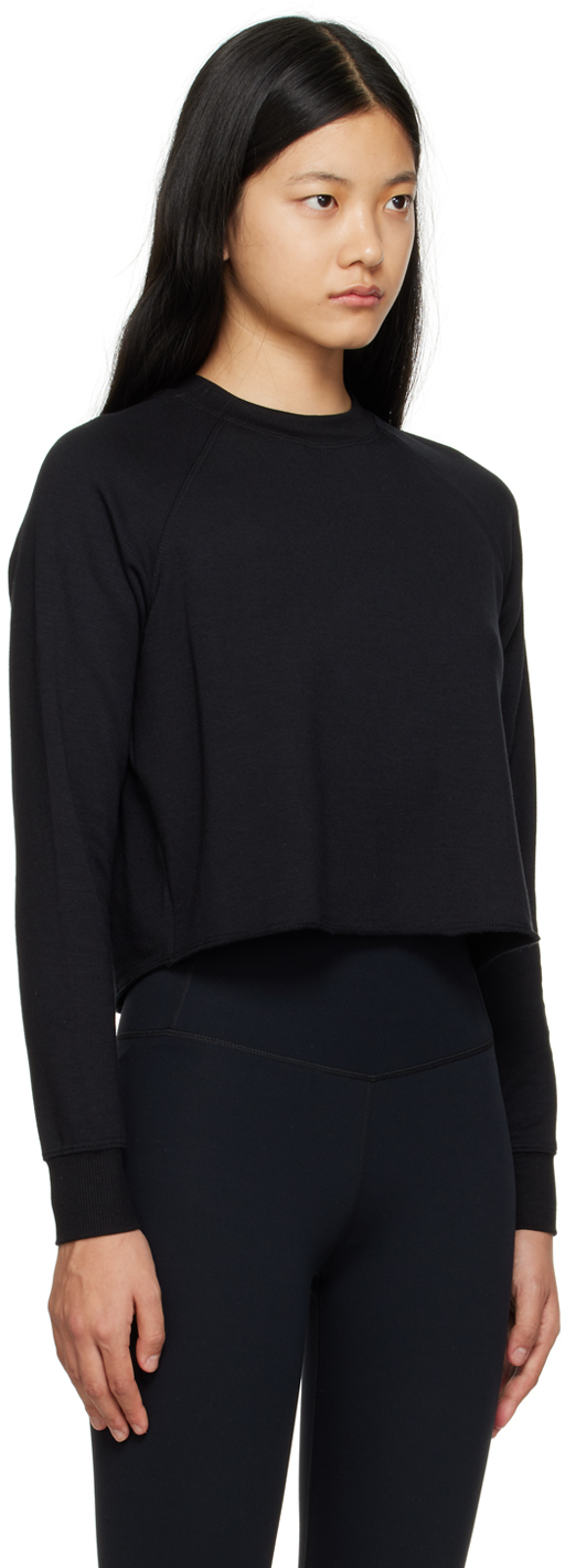 Splits59 Black Crop Sweater