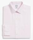 Brooks Brothers Men's Regent Regular-Fit Dress Shirt, Non-Iron Glen Plaid | Pink