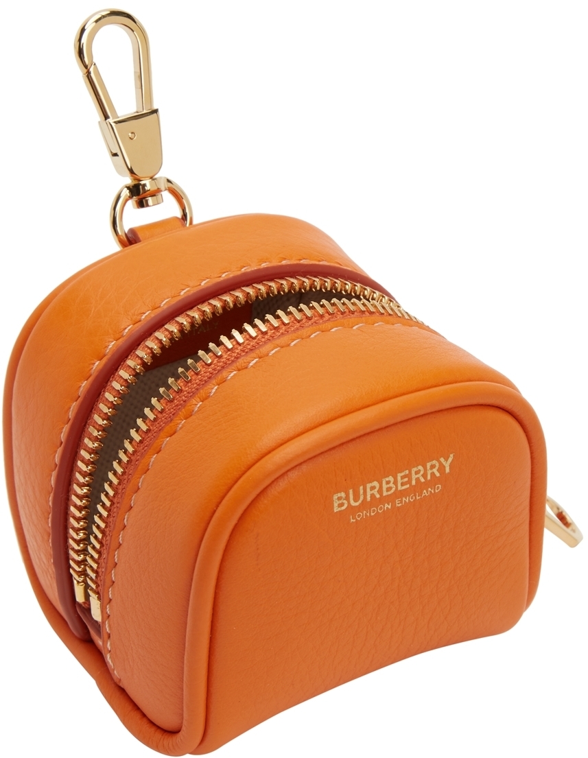 Burberry Orange Cube Bag Charm Keychain Burberry