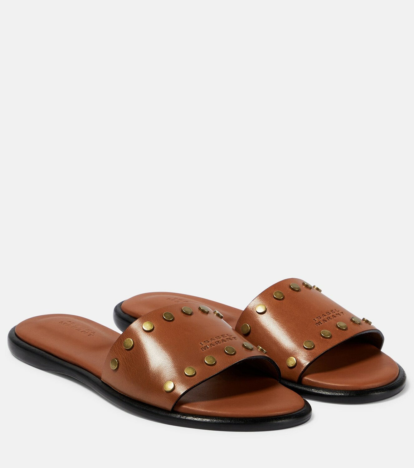 Isabel Marant Vikee studded leather slides Isabel Marant