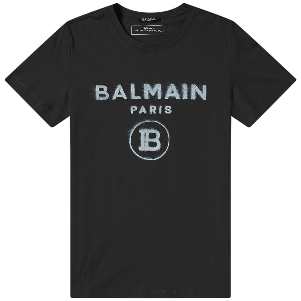 Balmain Metallic Paris Logo Tee Balmain