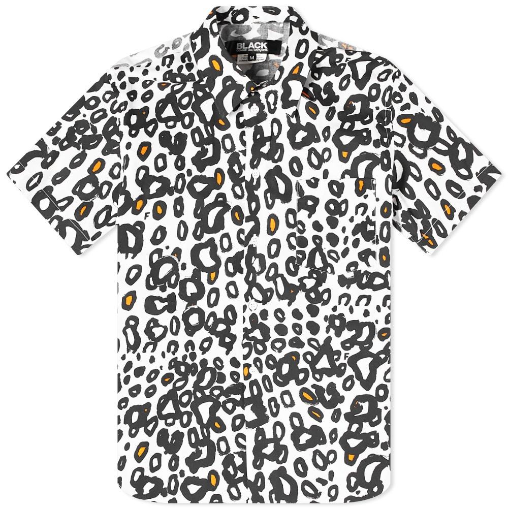 Comme des Garcons Black Leopard Print Short Sleeve Shirt Comme des 