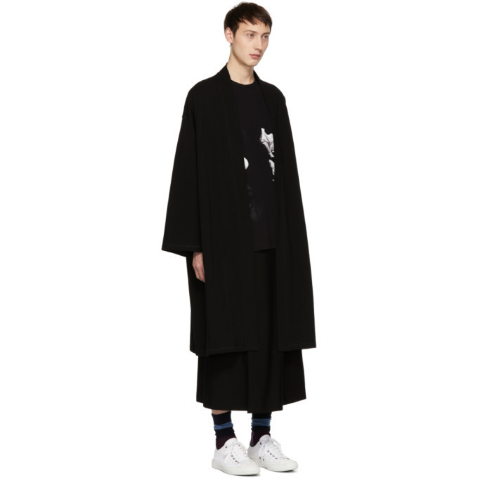 Lad Musician Black Long Kimono Coat Lad Musician