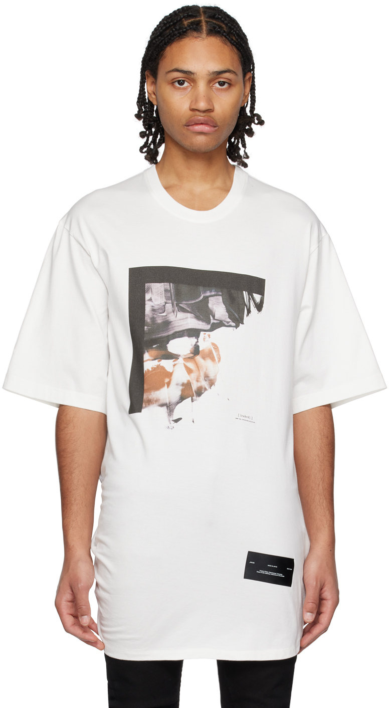 Julius White Draped T-Shirt Julius