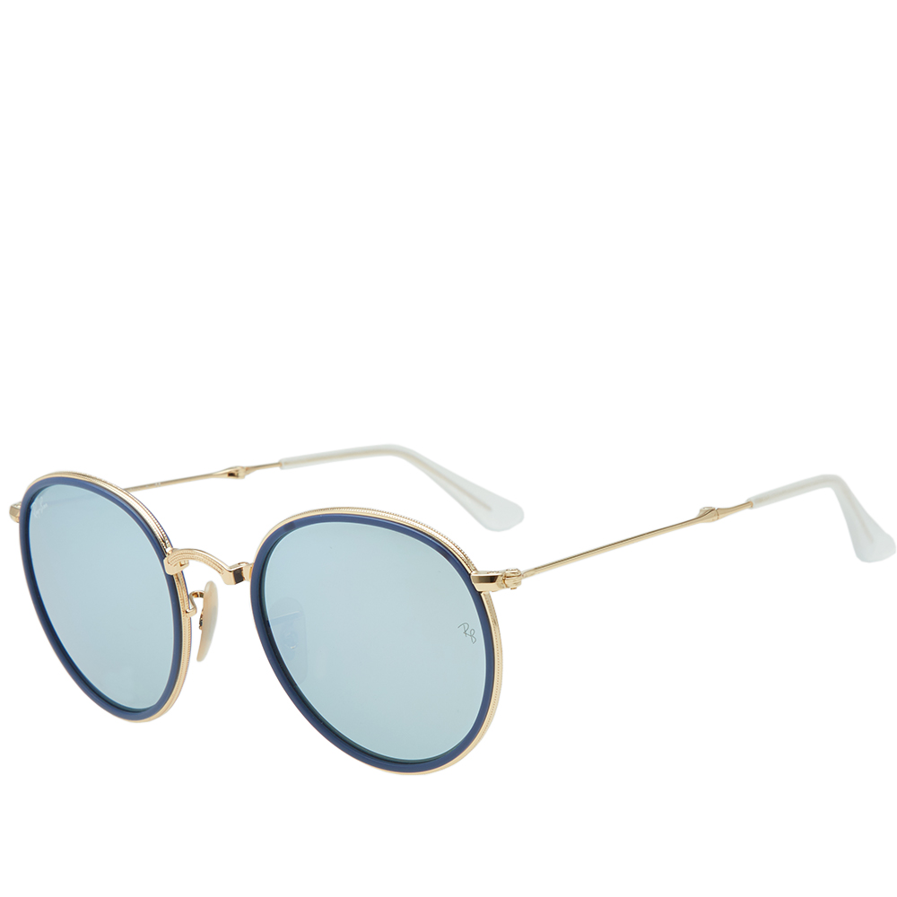 ray ban round folding classic