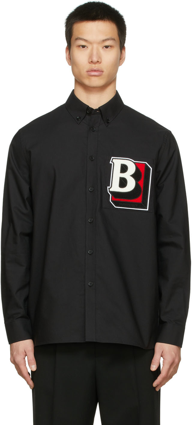 Photo: Burberry Black Oxford Shirt