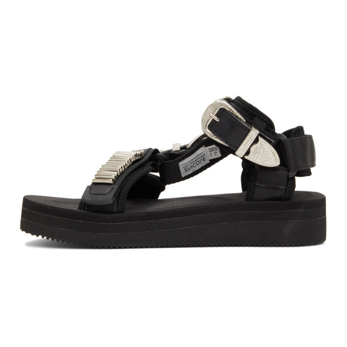 Toga Black Suicoke Edition Depa-SP Sandals Toga Pulla