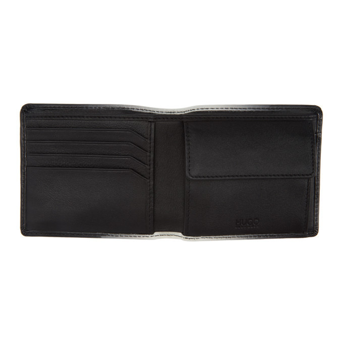 Hugo Black and White Achromatic Bifold Wallet Hugo Boss