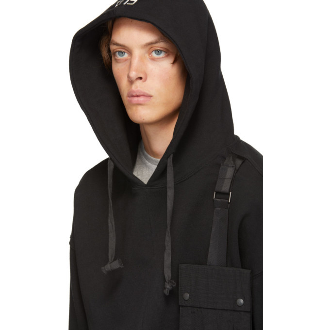 D by D Black Outpocket Hoodie D by D