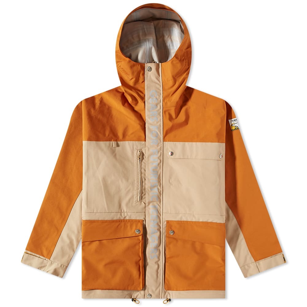 Human Made Men's Rain Jacket in Orange Human Made