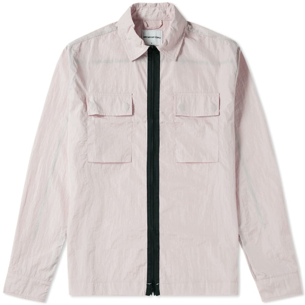 MKI Nylon Zip Shirt Jacket Lavender MKI 