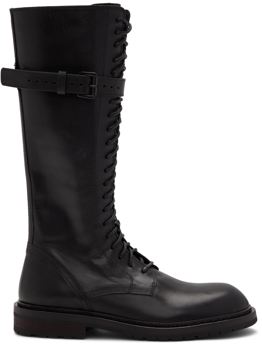 Ann Demeulemeester Black Danny Boots Ann Demeulemeester