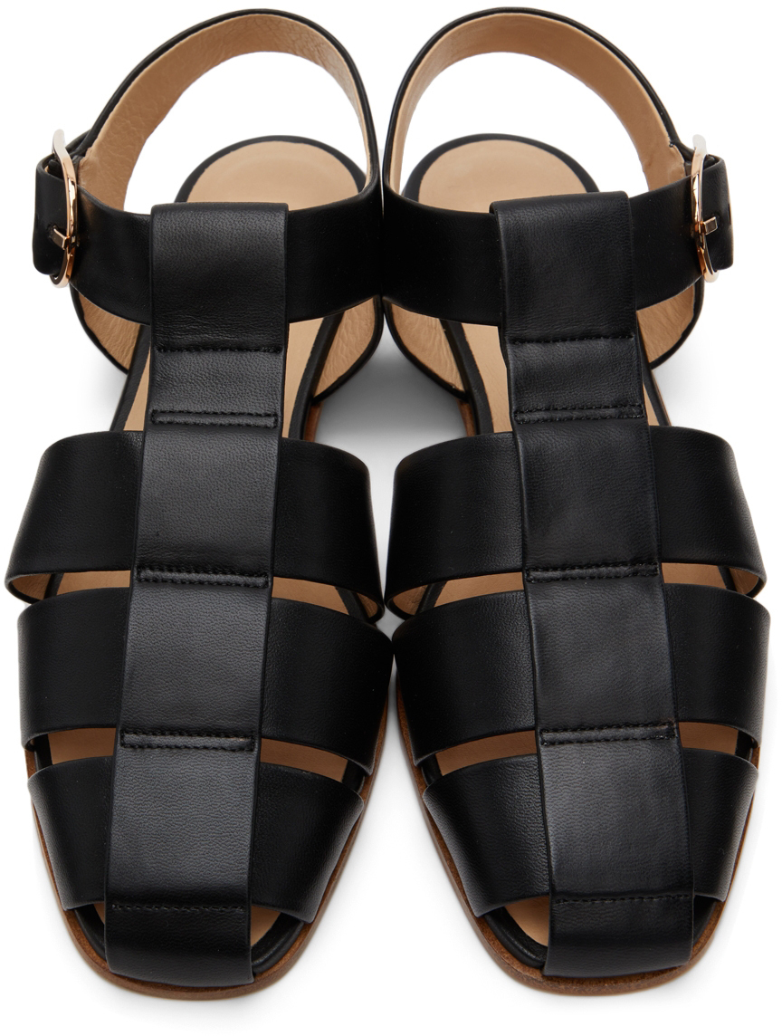 Gabriela Hearst Black Lynn Flat Sandals Gabriela Hearst