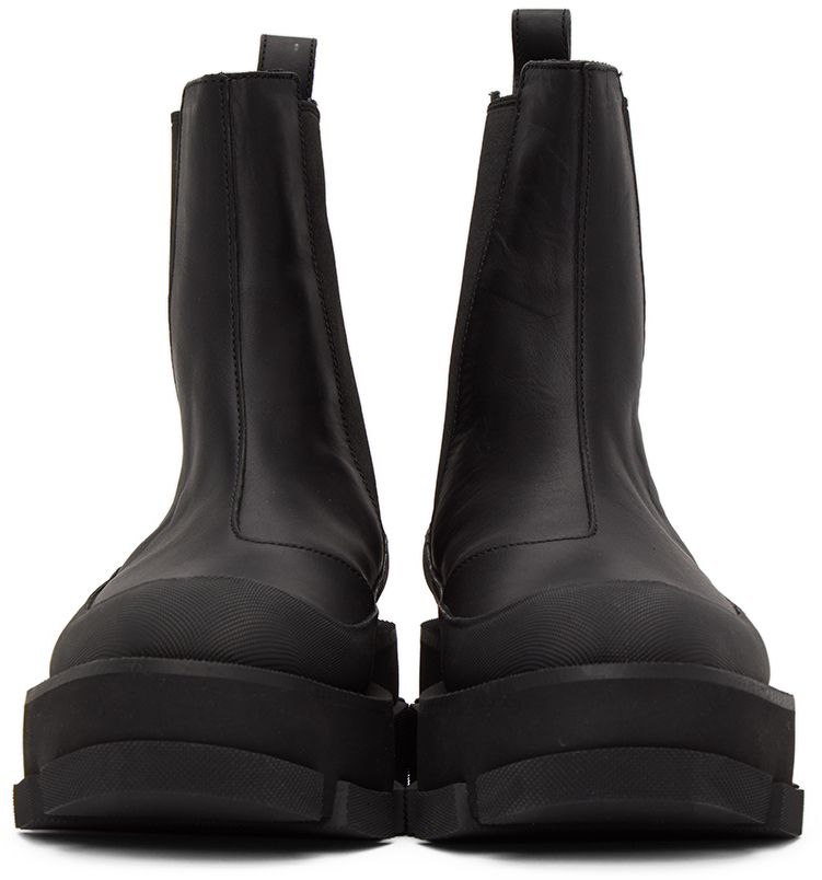 both Black Platform Gao Chelsea Boots