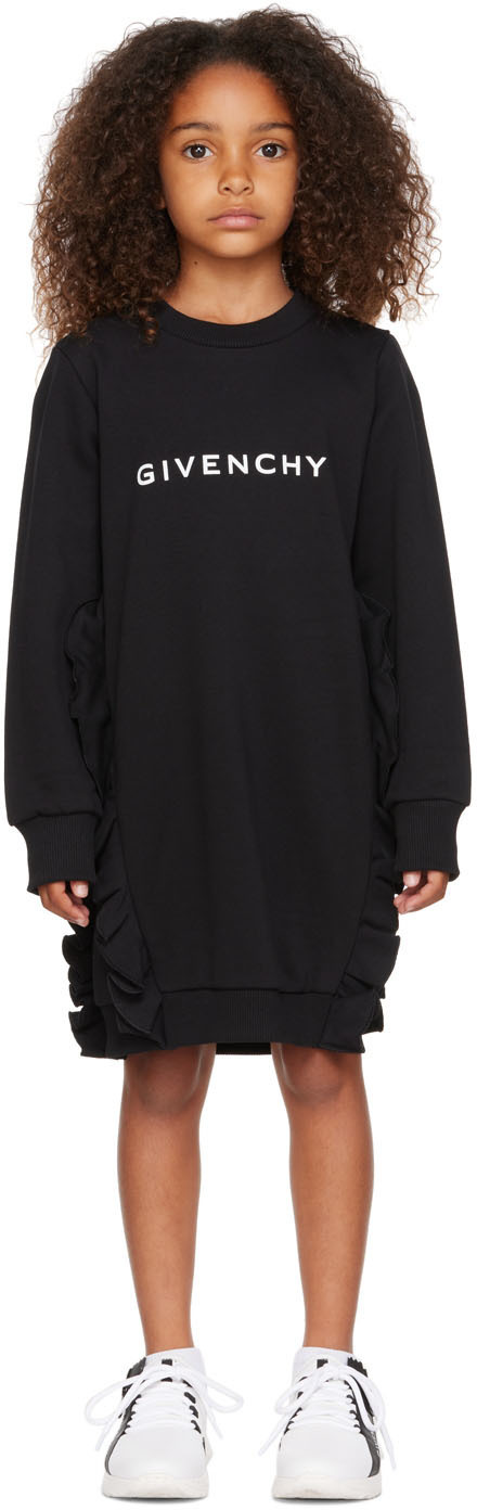 Givenchy Kids Black Ruffled Dress Givenchy