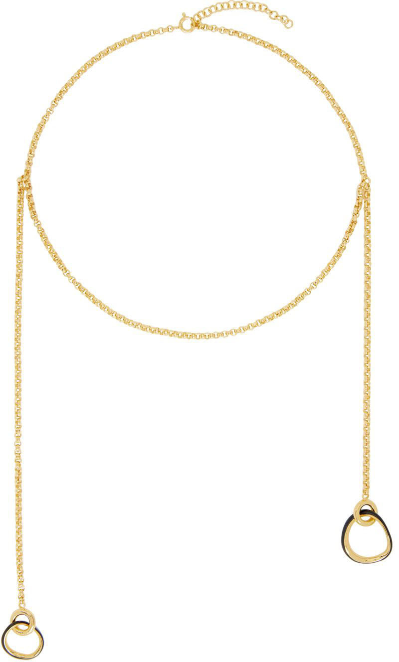 Photo: Charlotte Chesnais Gold & Black Mini Symi Necklace