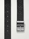 Burberry - 4cm Logo-Embossed Leather Belt - Black