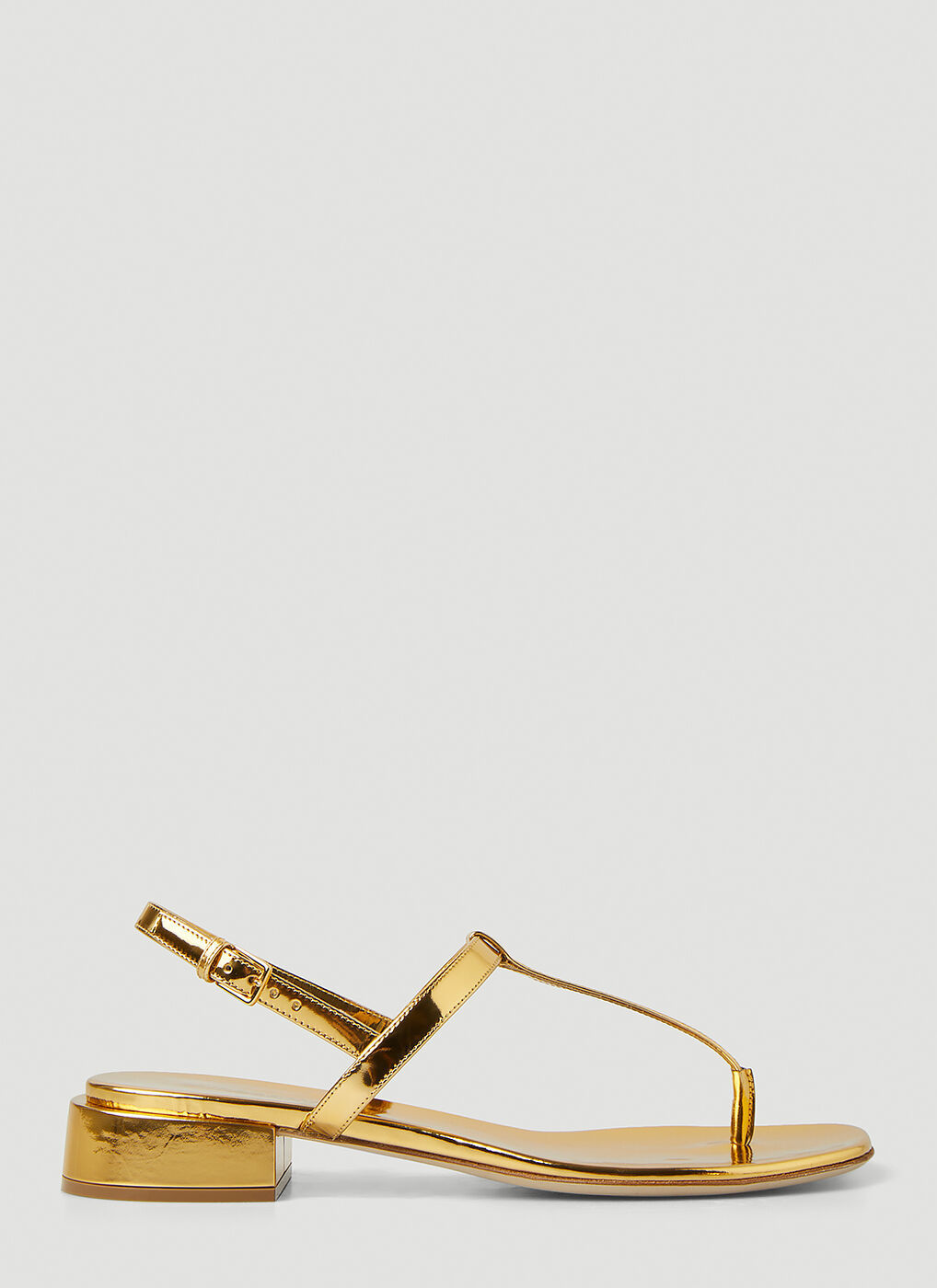 Emily Heeled Sandals in Gold Burberry