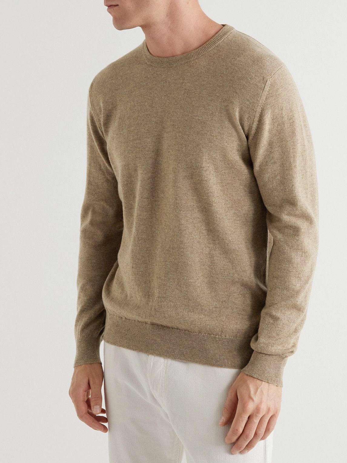 Johnstons of Elgin Cashmere Sweater Brown Johnstons of Elgin