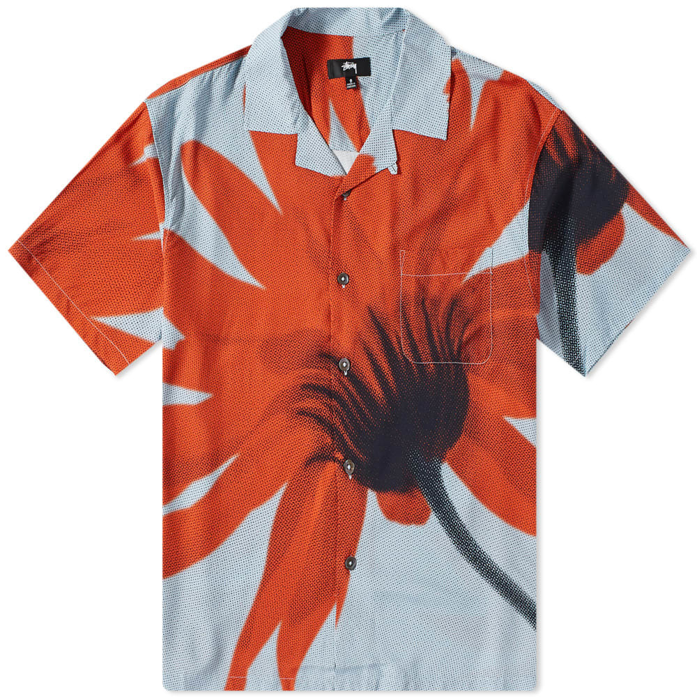 Stussy Halftone Flower Shirt Stussy