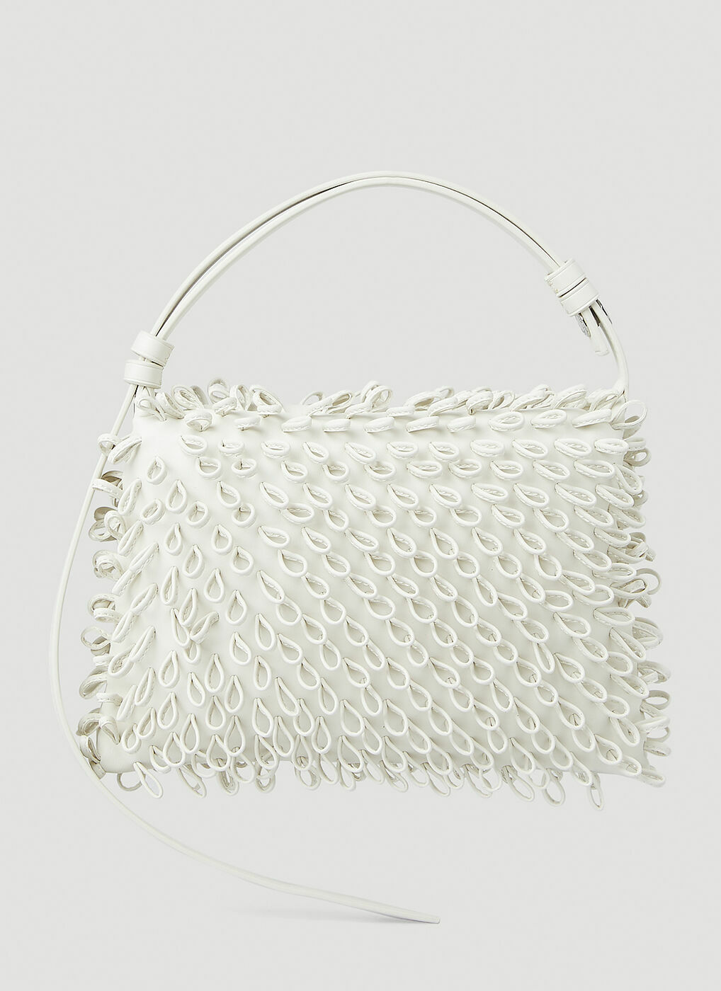 Mini Puffin Shoulder Bag In White Simon Miller