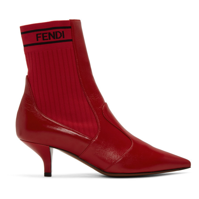 fendi red boots