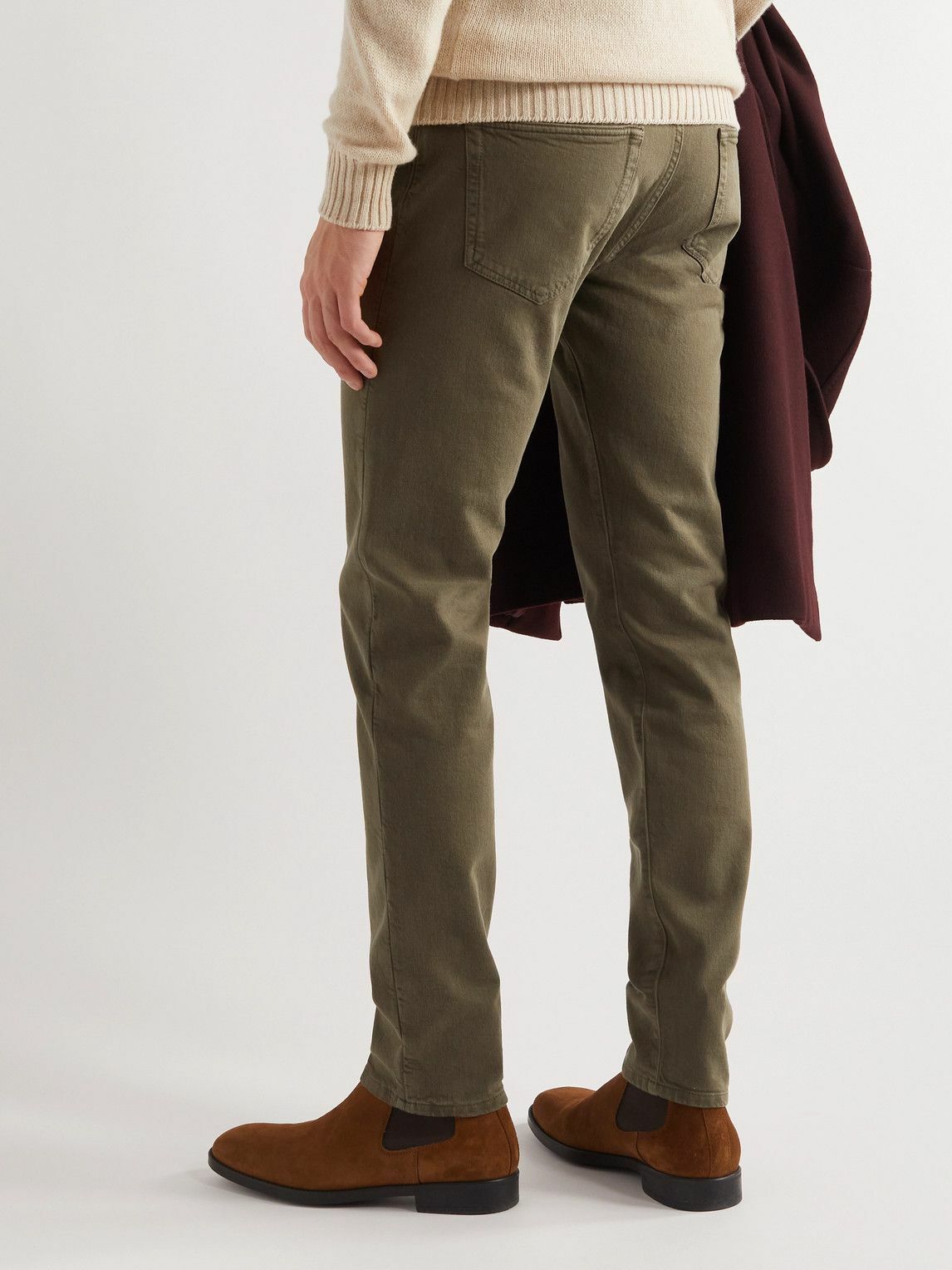 Loro Piana - New York Straight-Leg Jeans - Green Loro Piana