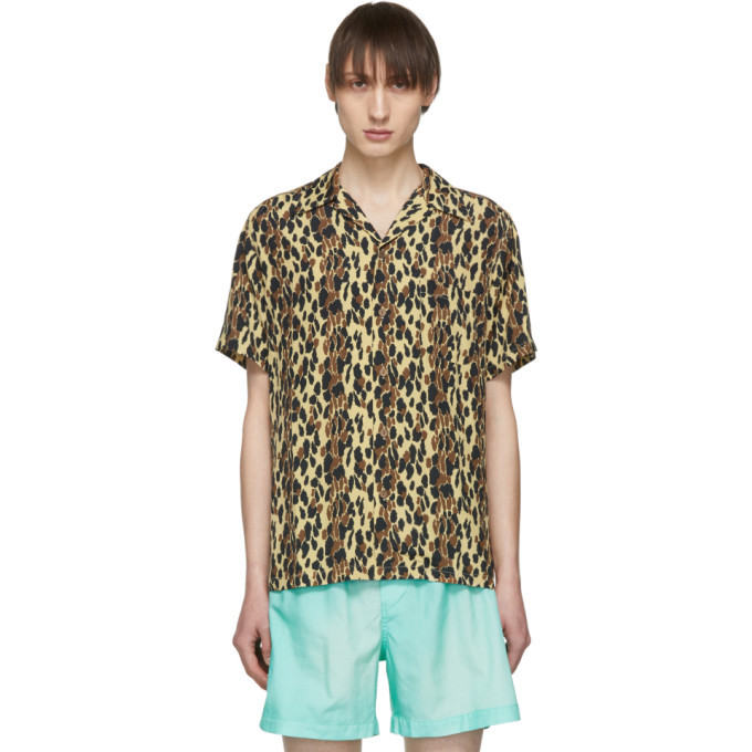 未使用品 ワコマリア WACKO MARIA LEOPARD HAWAIIAN SHIRT