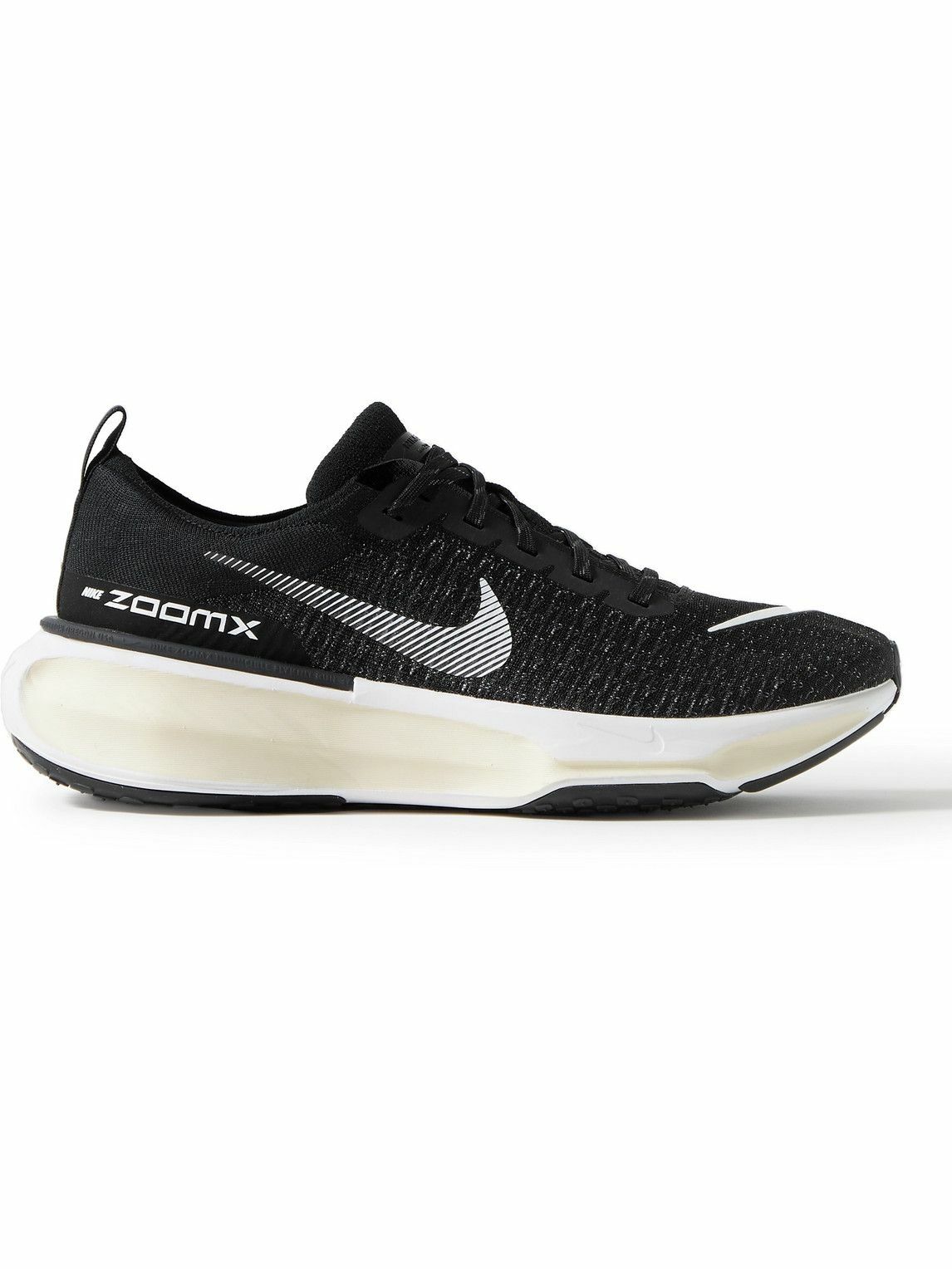 Nike Running - ZoomX Invincible 3 Flyknit Running Sneakers - Black Nike ...