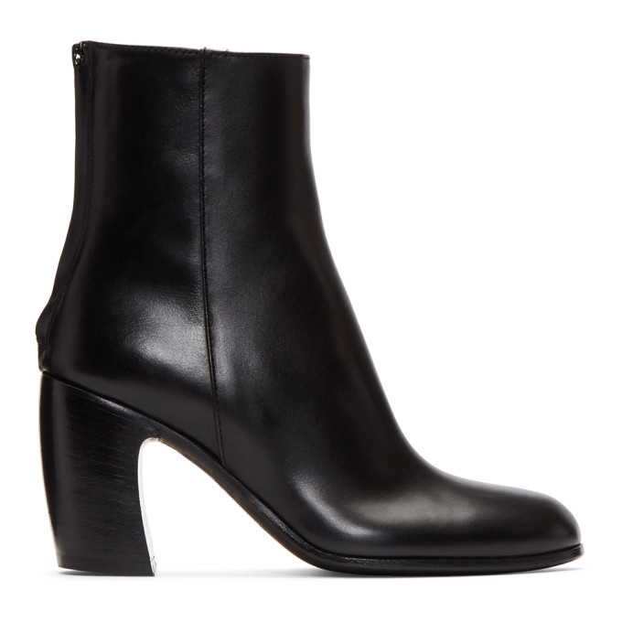 Ann Demeulemeester Black Heeled Ankle Boots Ann Demeulemeester