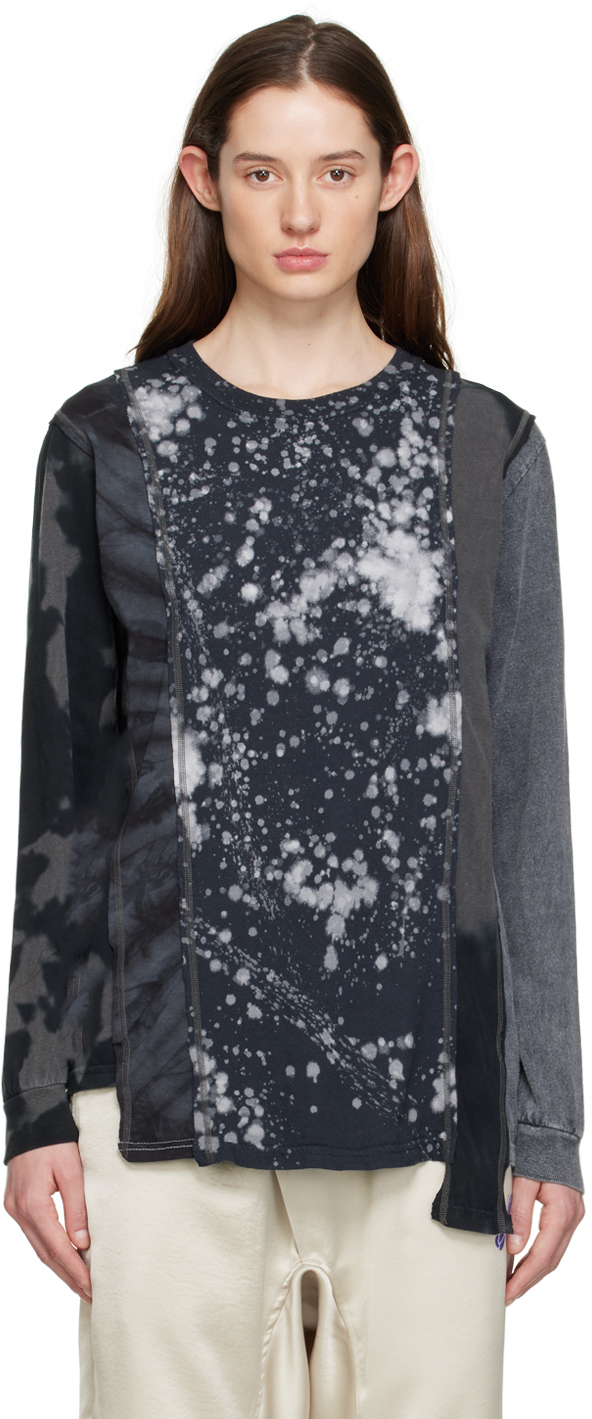 Photo: NEEDLES Black Splattered Long Sleeve T-Shirt