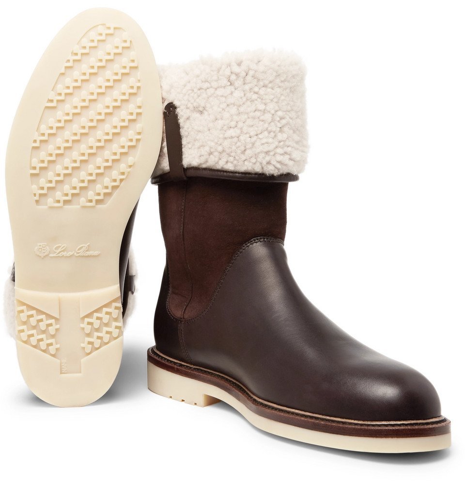 men's shearling snow boots