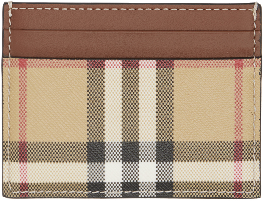 Burberry Men's Card Holder Check Blue main image 1