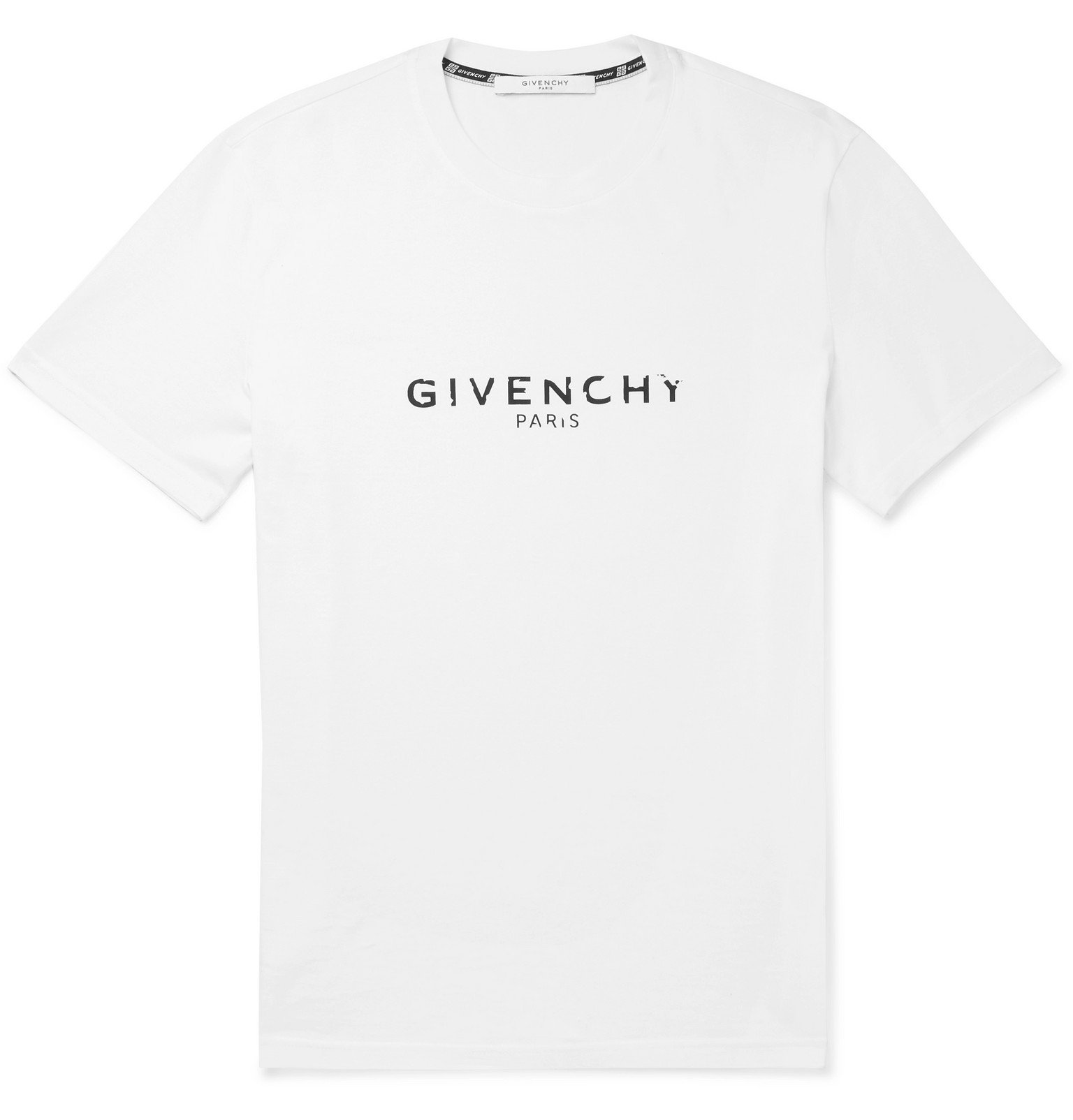 Givenchy - Slim-Fit Logo-Print Cotton-Jersey T-Shirt - White Givenchy